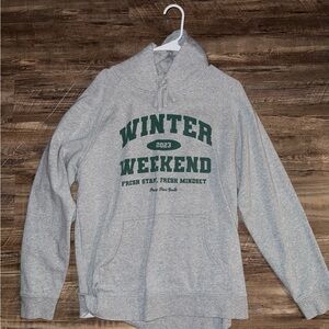 Gray Winter Weekend Men's Sweater